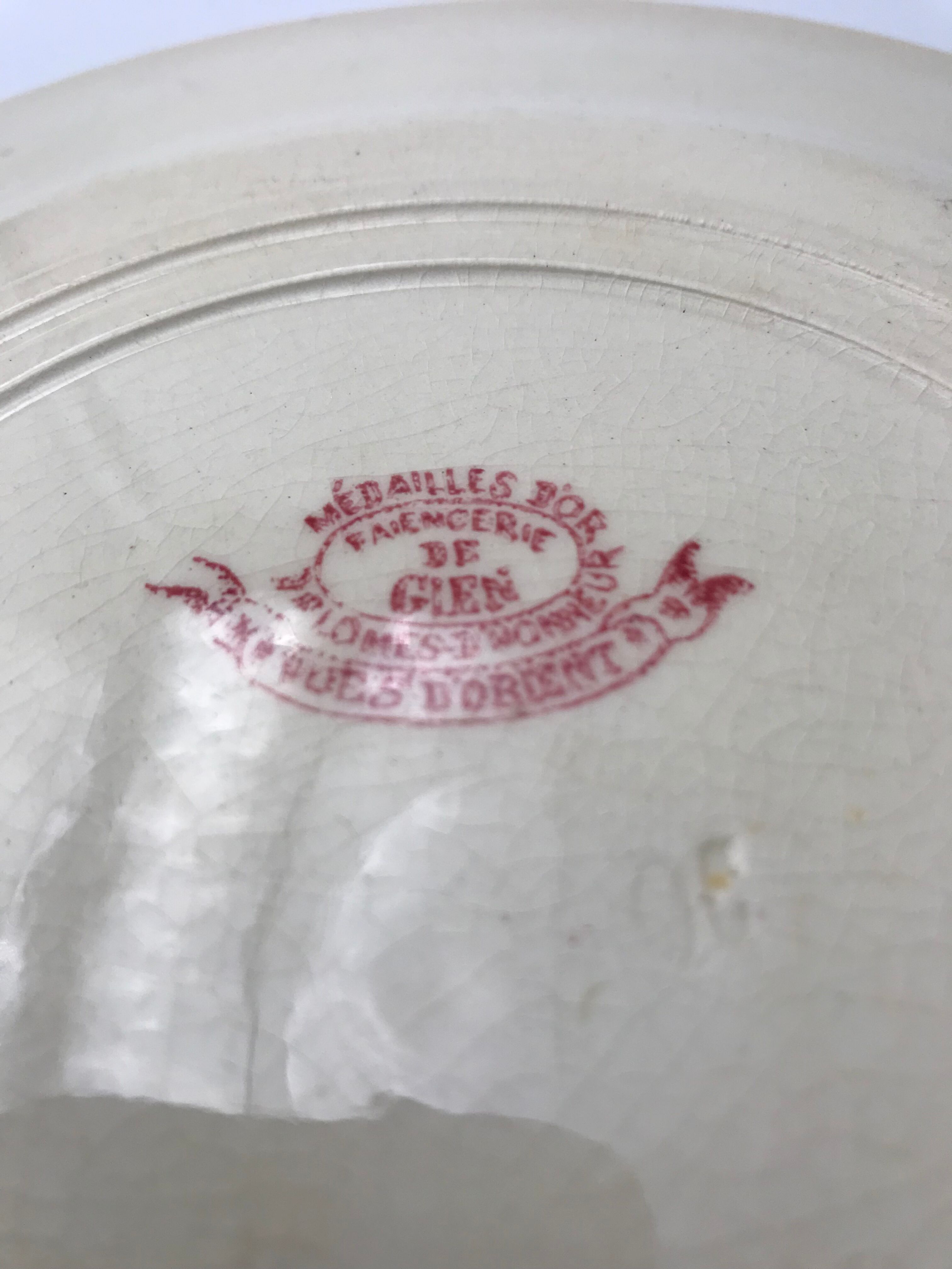 6 assiettes vues d’orient Roses Shabby