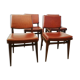 Lot de 4 chaises vintage en skaï
