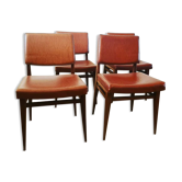 Set of 4 vintage skai chairs