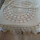 Antique handmade crochet tablecloth