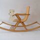 1950s children's bear rocking chair by Jatrok, Belgium