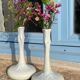 Pair of vases/soliflores Art Nouveau K&G Lunéville - France