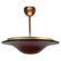 Suspension en laiton de style Bauhaus à éclairage indirect, années 1930 - Tchécoslovaquie