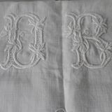 Embroidered linen old cloth