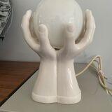 Resin hand-shaped table lamp