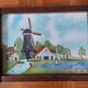 1930s tray, glass, painted wood