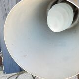 Designer desk lamp in gold metal 2 flexible arms from the 70s