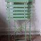 Table et chaises de jardin vintages