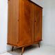 Wardrobe vintage wooden wardrobe compass feet Scandinavian style