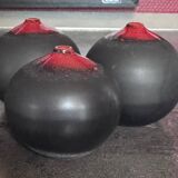 3 spherical soliflore vases by Antonio Lampecco