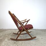 Frank Reenskaug, Bramin Møbler rocking chair Danish teak 60s