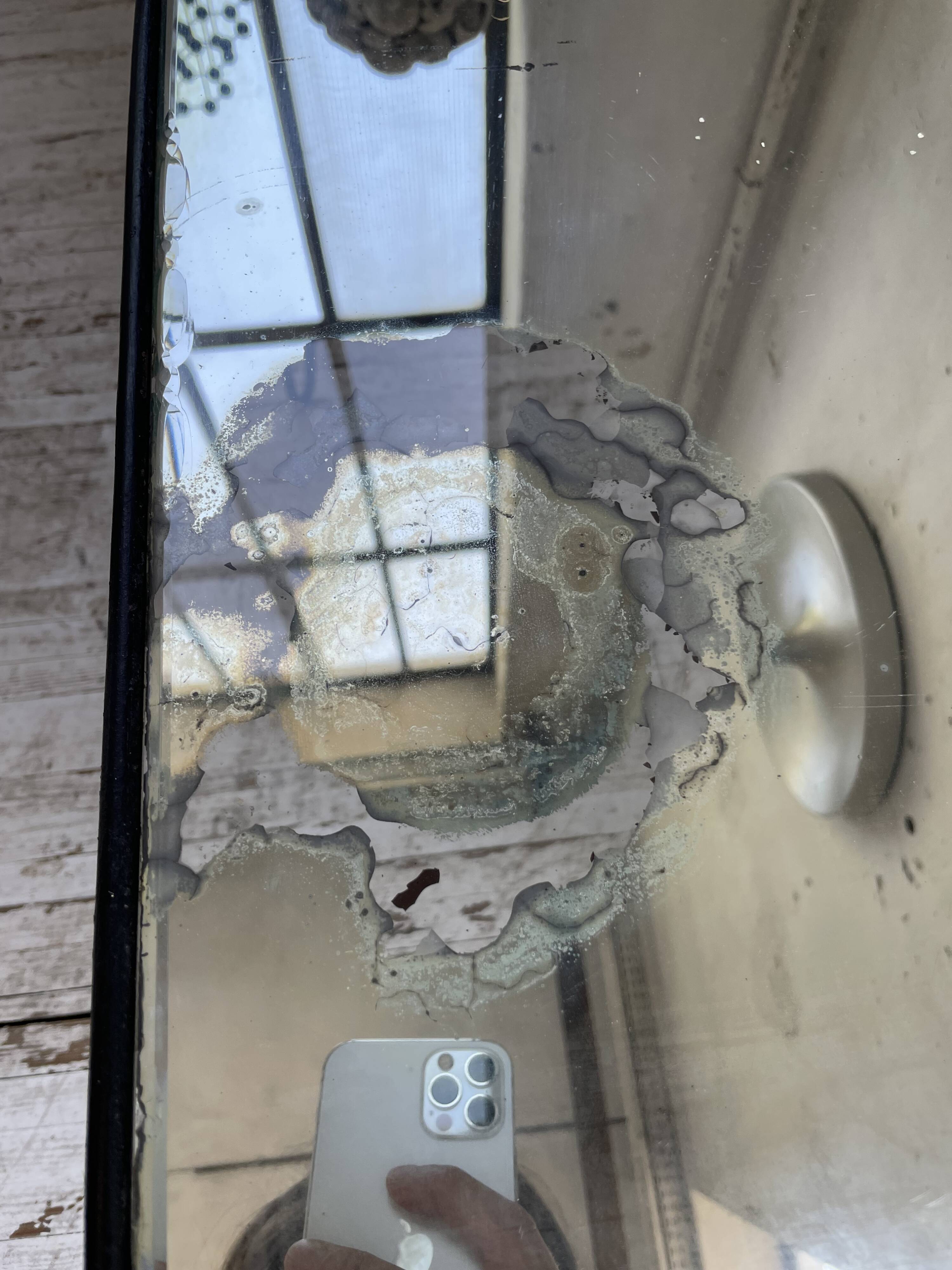 Mirrored coffee table from the 60s