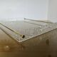 Very large "Roche Bobois" tray in plexiglass and solid brass, 1970s