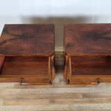Art Decò Bedsides in Walnut