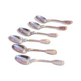 6 teaspoons silver metal