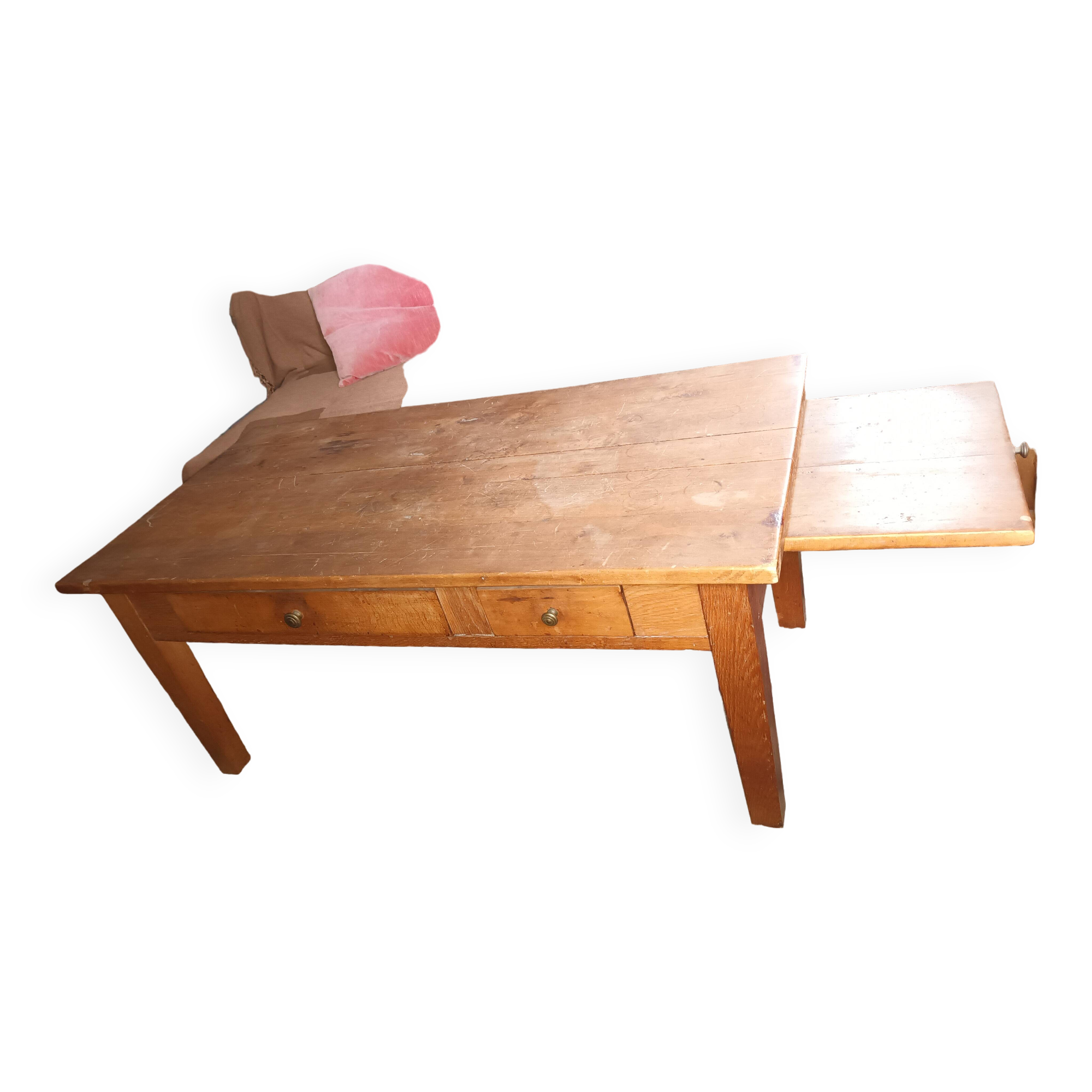 Wooden living room coffee table