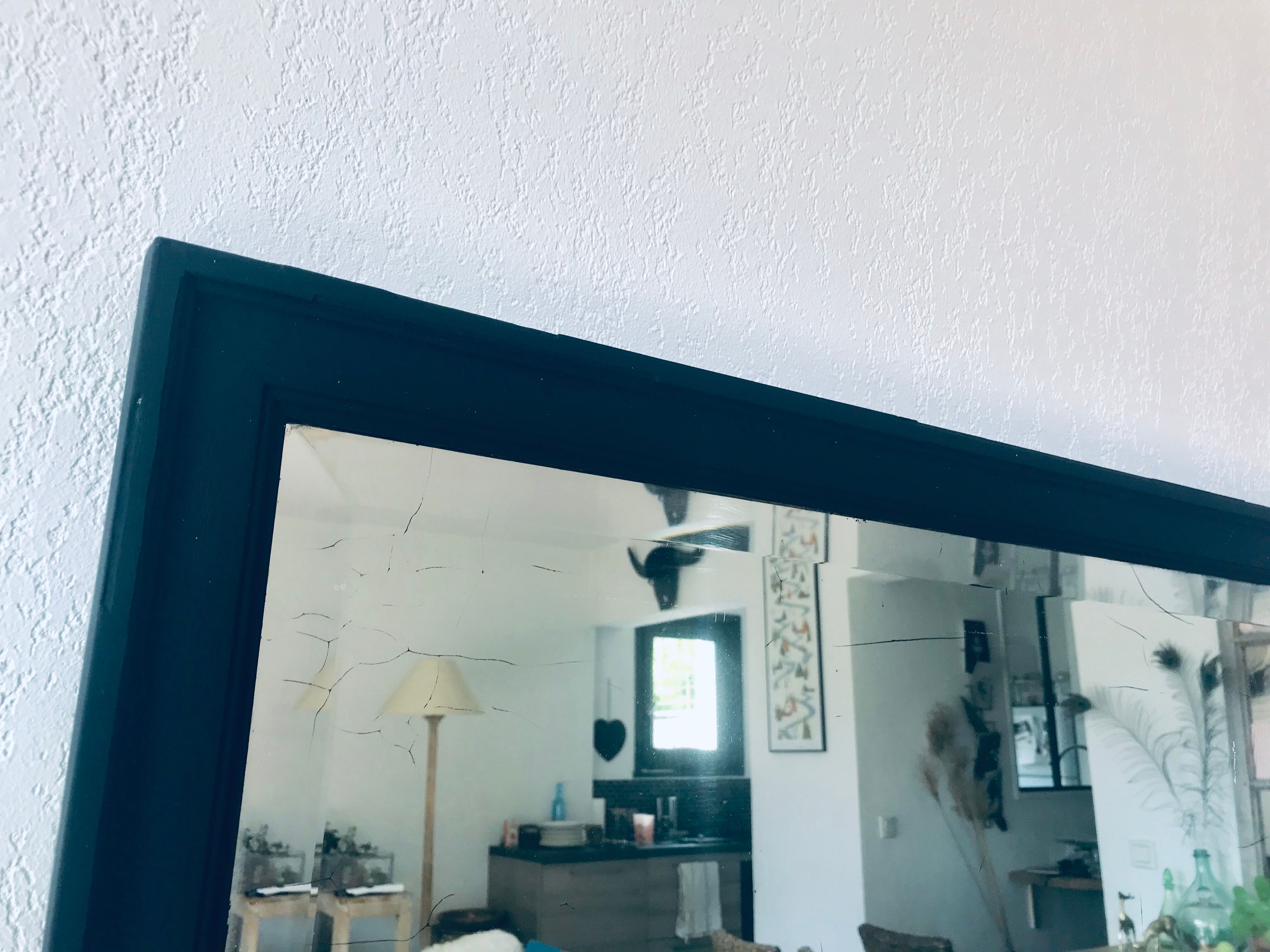 Rectangular beveled mirror 87x153cm