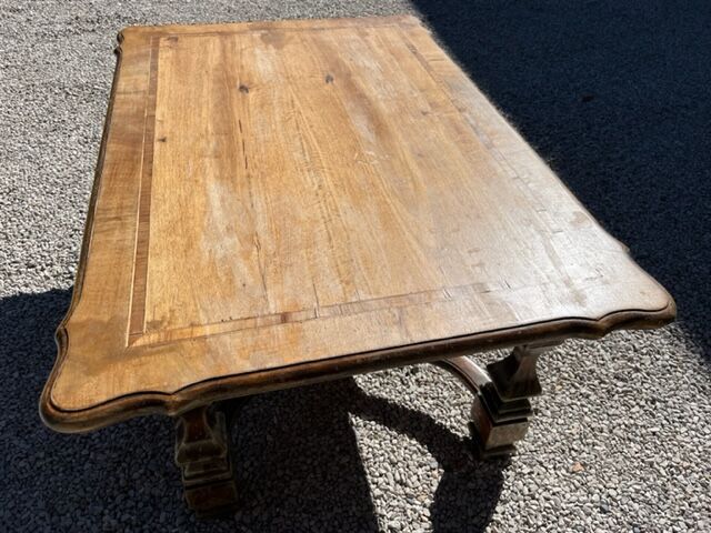 Living room coffee table walnut marquete 1950/60