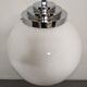 Suspension boule XXL en opaline art déco