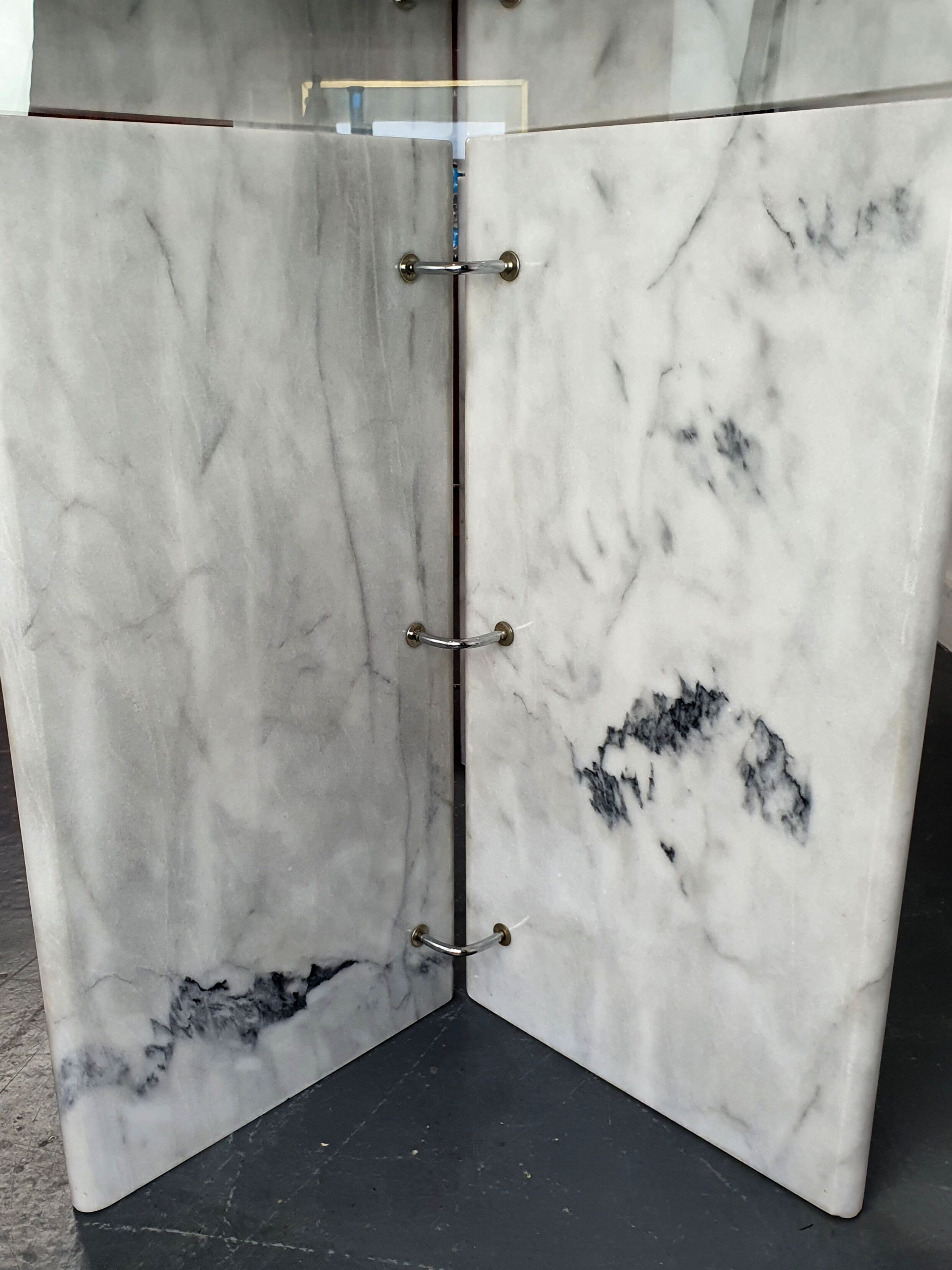 Dining table marble legs Roche Bobois