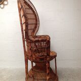 Armchair Emmanuelle rattan Kok House 1970