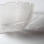 Salad Bowl Fleur, Vintage Decorative Clear Large Fruit Glass Bowl / Arcoroc