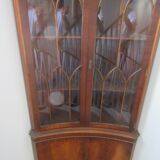 Encoignure vitrine en acajou