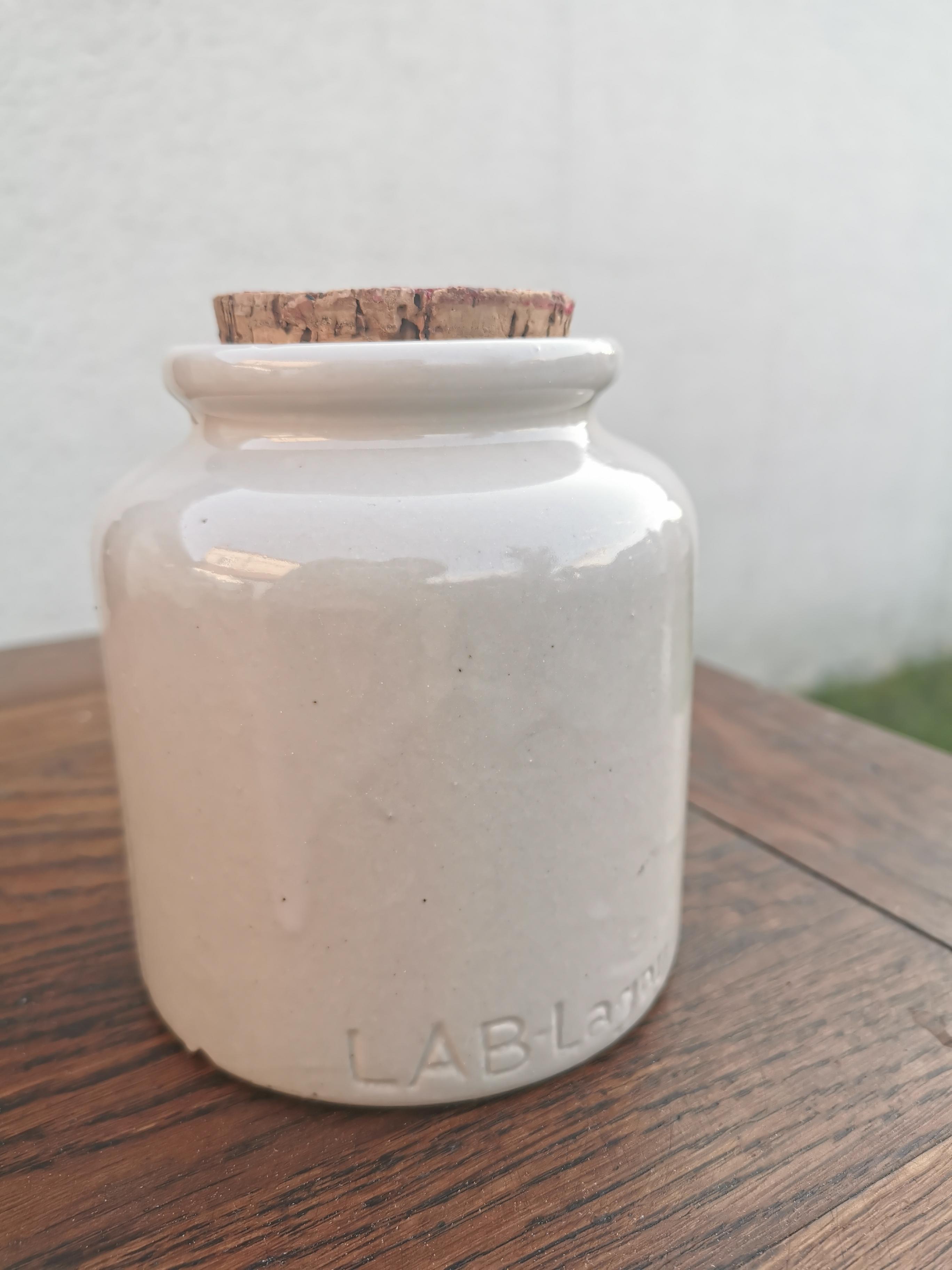 Sandstone mustard pot