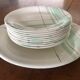 Service à dessert en porcelaine Salins « Montréal vert »