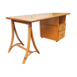 Vintage bamboo and wicker desk