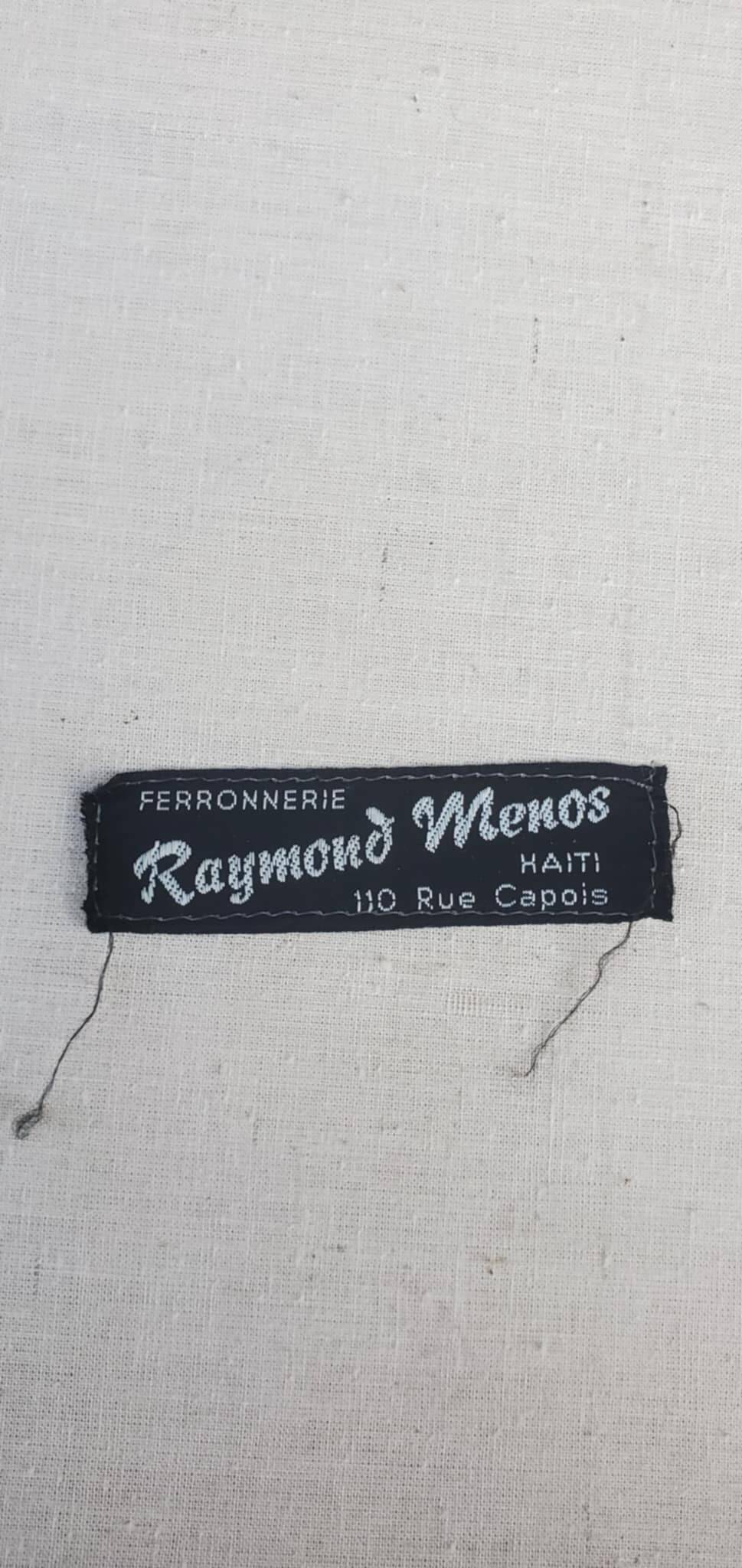 Set of 6 artistic ironwork armchairs by Raymons Menos d'Haiti