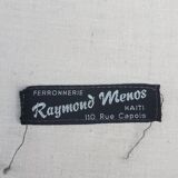 Set of 6 artistic ironwork armchairs by Raymons Menos d'Haiti