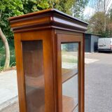 Vitrine Louis Philippe en bois massif de merisier 187cm