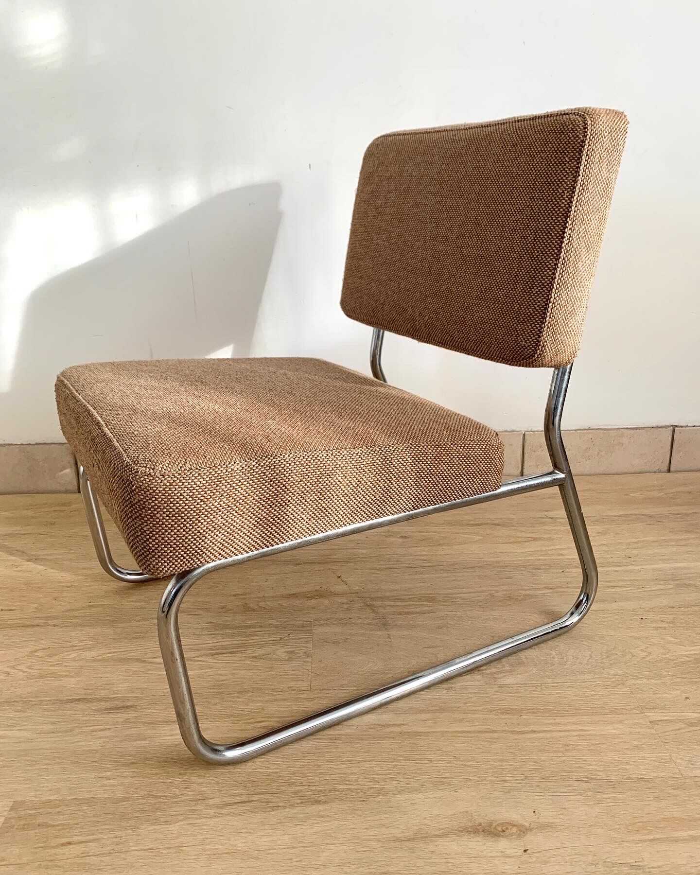 70s chrome and wool heater