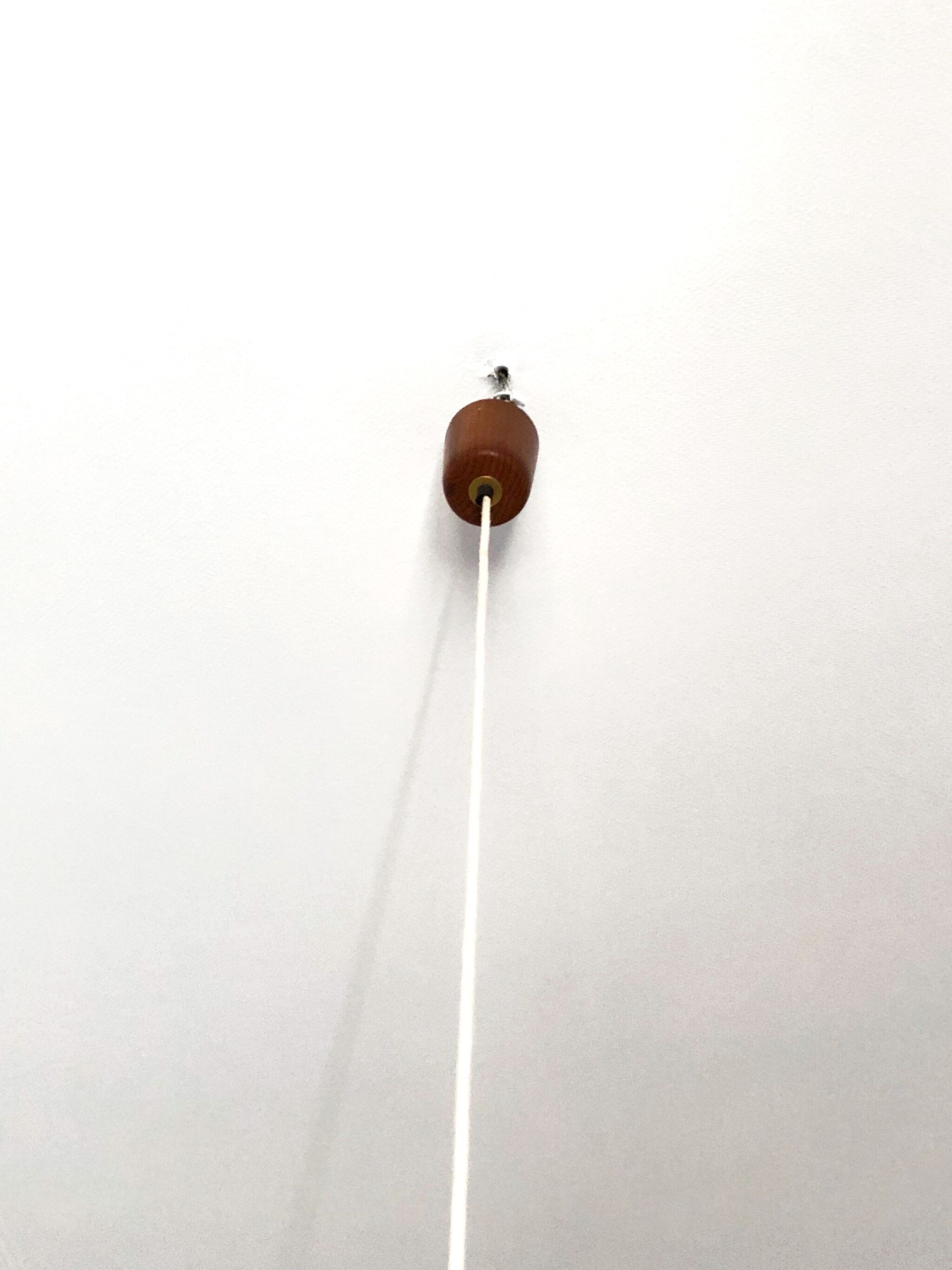 Scandinavian suspension vintage 1960 teak and opaline
