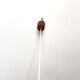Scandinavian suspension vintage 1960 teak and opaline