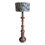 Giant solid wood lamp