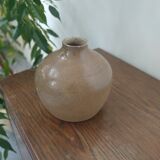 Vase rond en grès