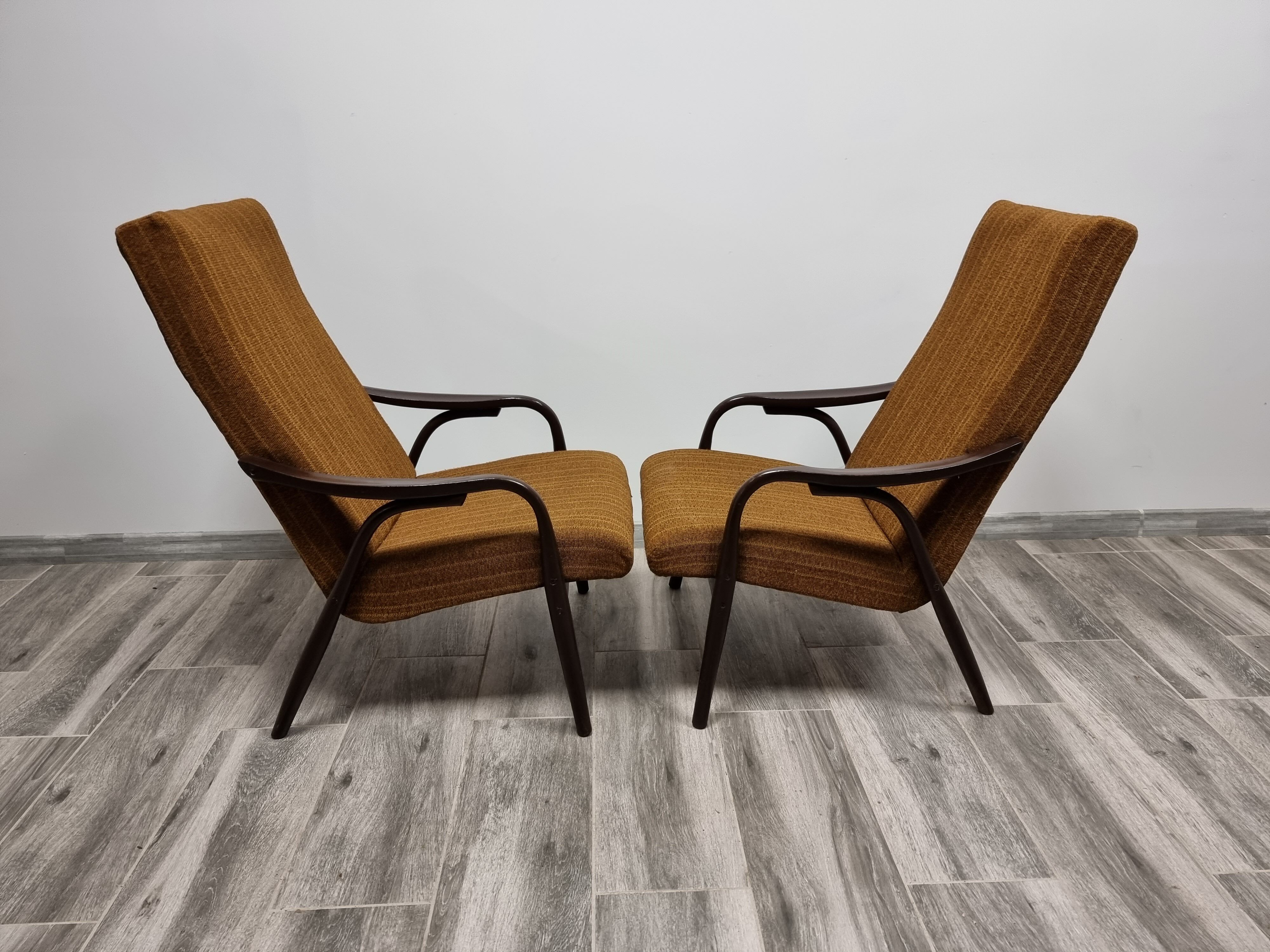 Pair of armchairs by Antonin Suman