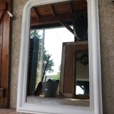 Mirror Louis Philippe white granule