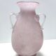 Postmodern pink scavo glass vase