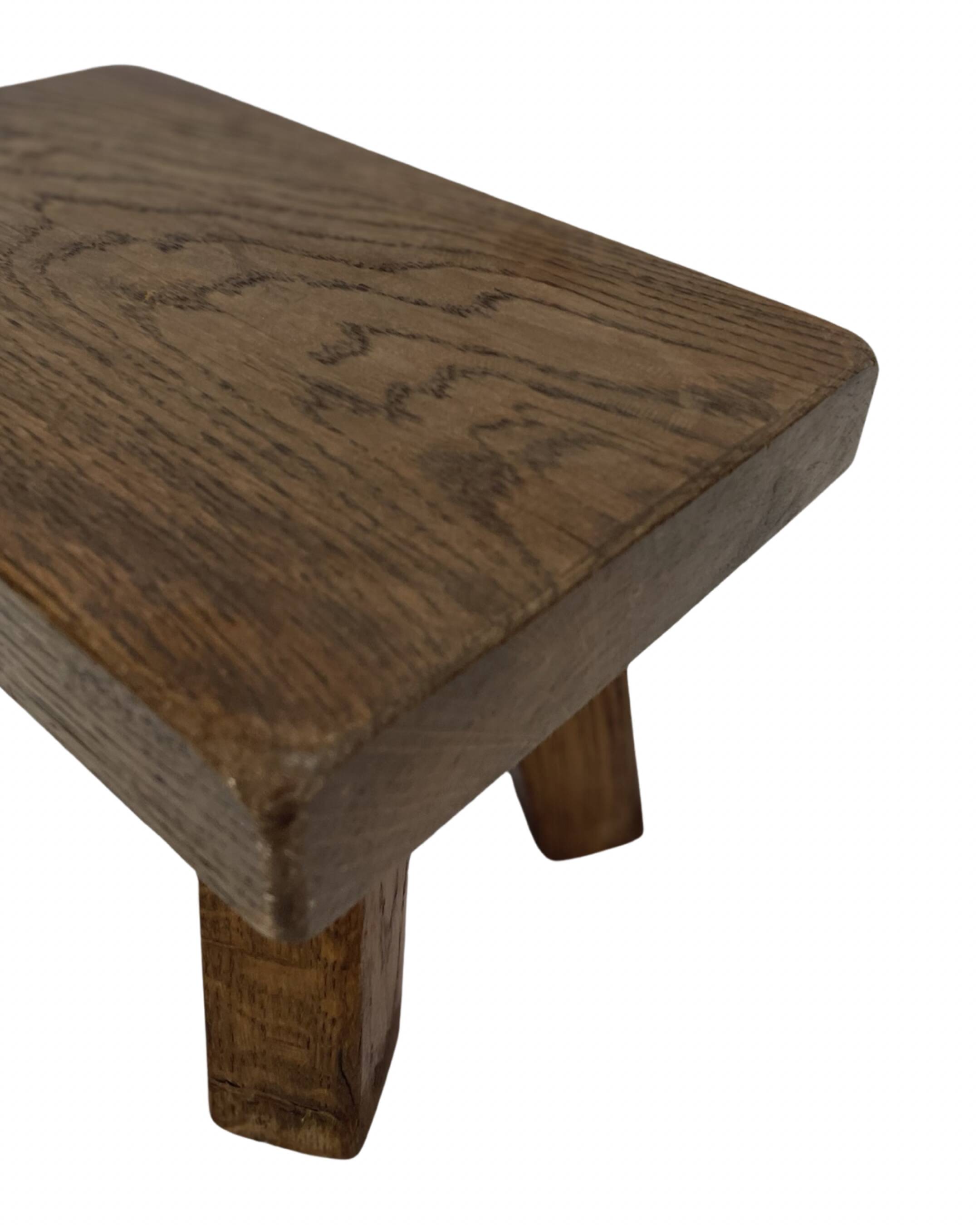 Vintage footstool stool minimalist brutalist