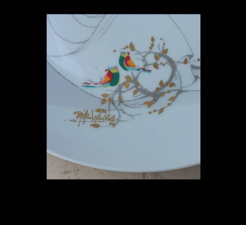 Bjorn Wiinblad plate for Rosenthal