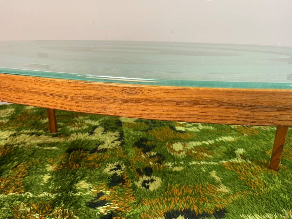 Magnificent Mid-Century Ib Kofod-Larsen Oval Coffee Table in Rosewood & Etc