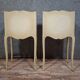 Pair of lacquered Louis XV style bedside tables – 20th century