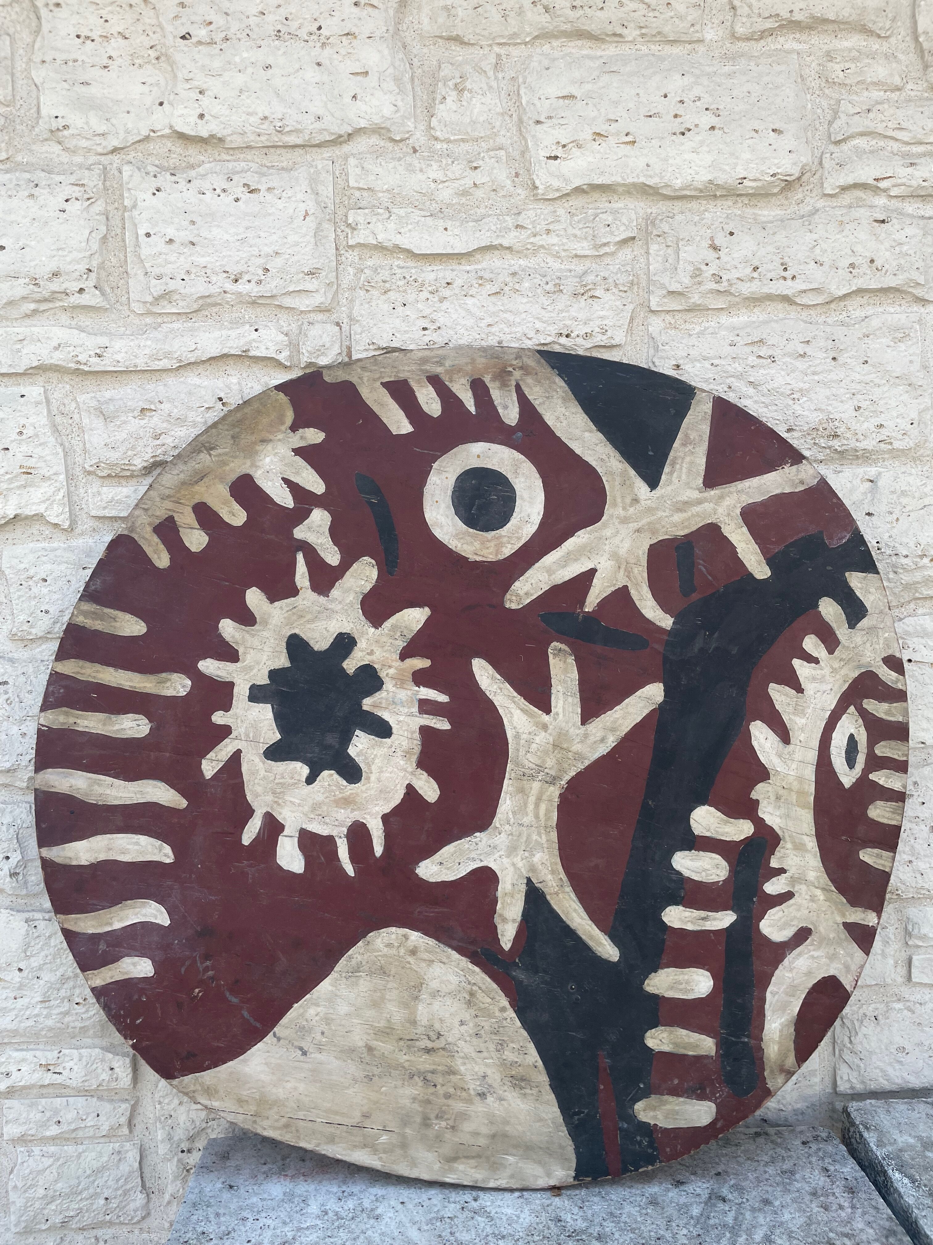 Large panel ethnic art African twentieth century