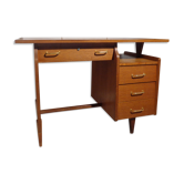 Vintage desk of the 1950s in light wood