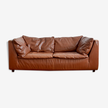 Sofa sofa leather leolux netherlands 1970s