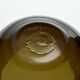 Small amber blown glass container by Claude Morin, Dieulefit circa 1970