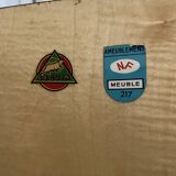 Lacquered wooden sideboard NF Meuble Seguin